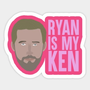 Ryan is My Ken - Pink Sticker